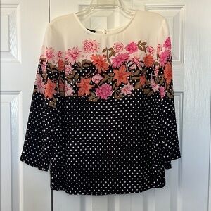 Floral Polka Dot Women's Top